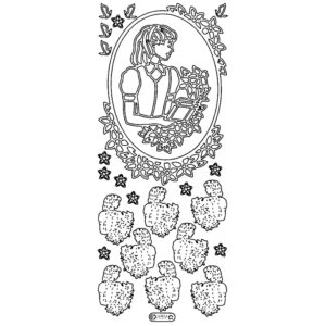 Starform Outline Sticker - Communion Girl 2