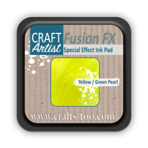Craft Artist Pearl Fusion FX Special Effect Ink Pad Yellow / Green Pearl