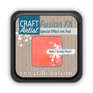 Craft Artist Pearl Fusion FX Special Effect Ink Pad Red / Orchid Pearl