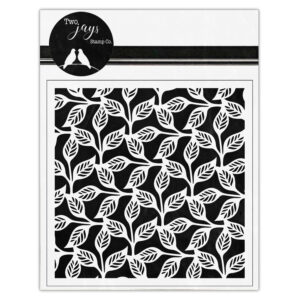 Two Jays Stencil Open Leaves