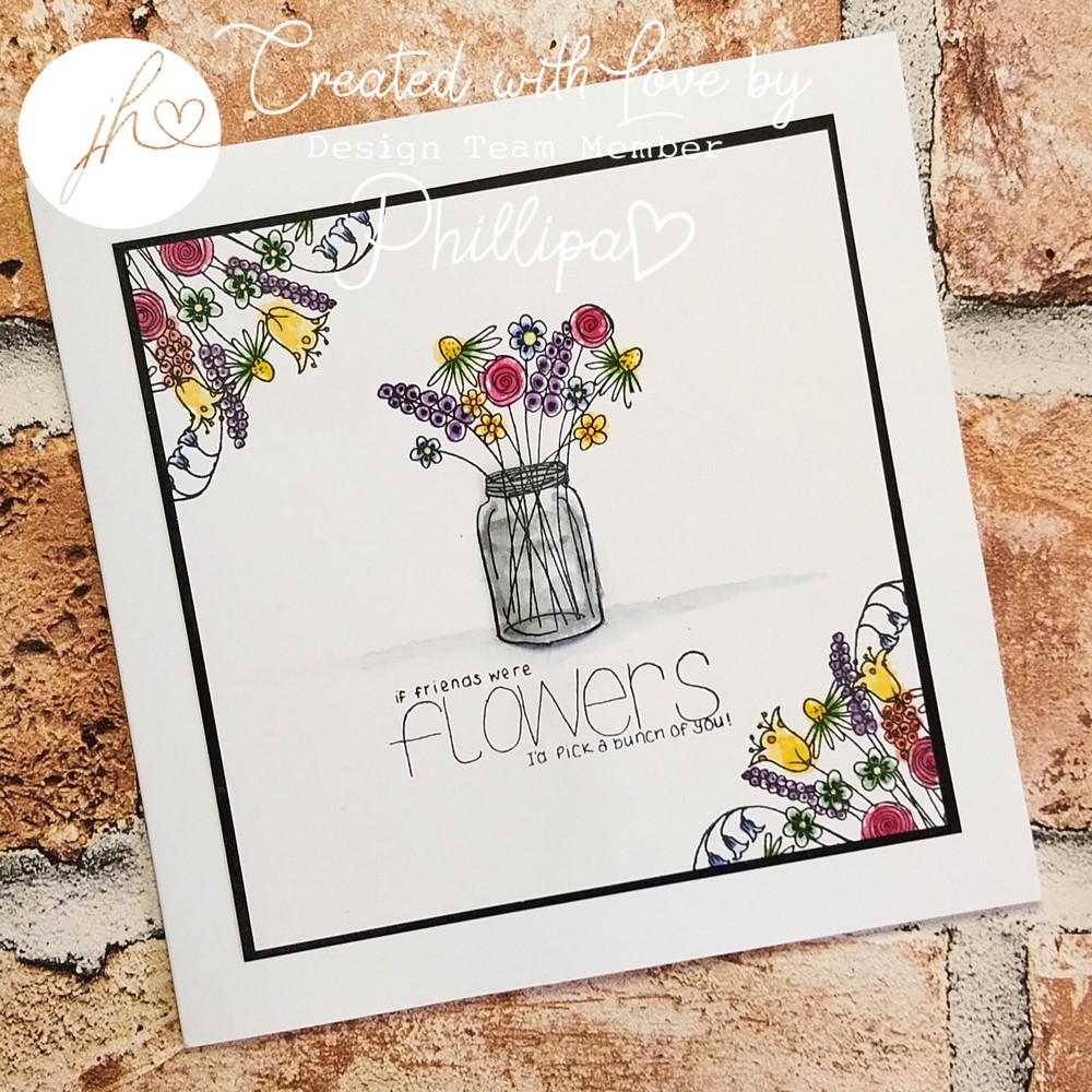 Mary's Hand Tied Florals A6 Stamp Set