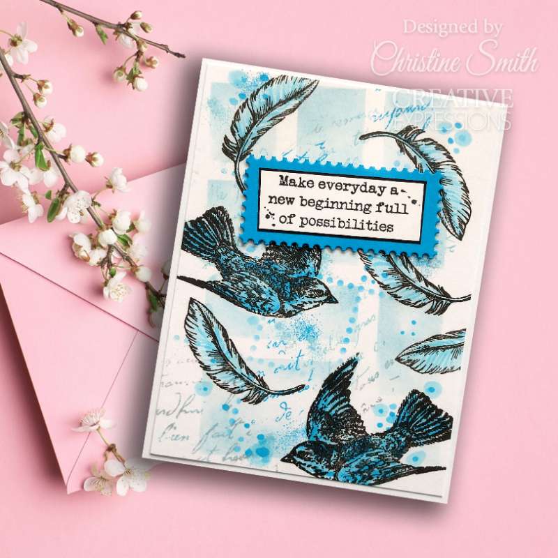 Postage Stamp Greetings 4 in x 6 in Stamp Set