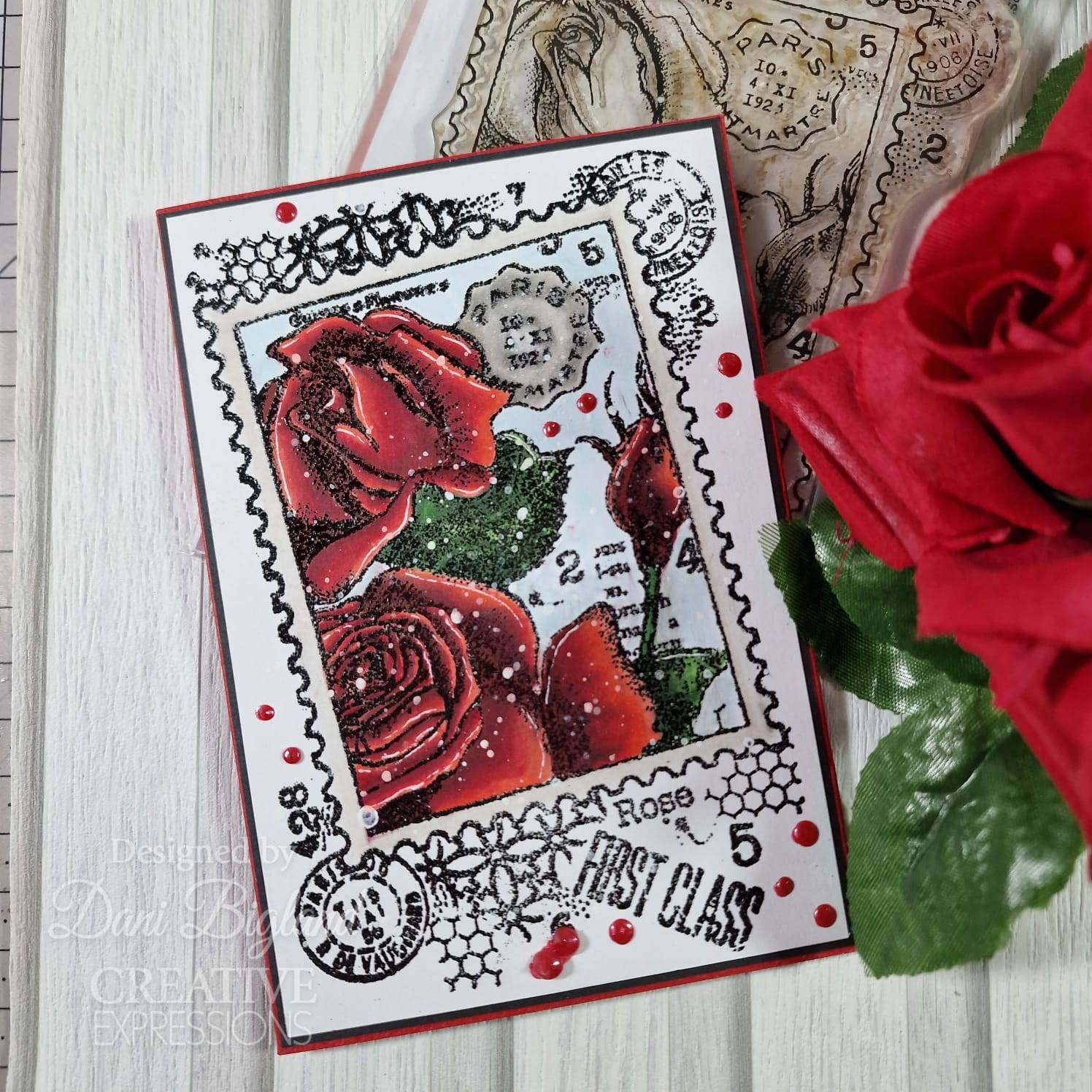 Postal Rose 4 in x 6 in Stamp Set - Image 5