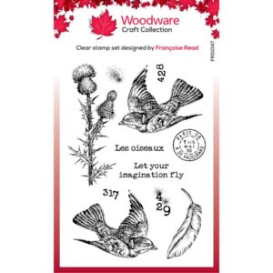 Flying Birds 4 in x 6 in Stamp Set
