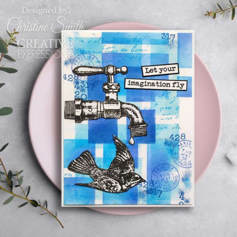 Geraniums 4 in x 6 in Stamp Set