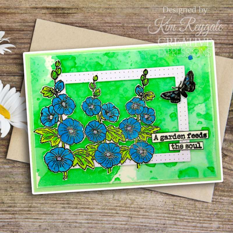 Hollyhocks 4 in x 6 in Stamp Set - Image 4