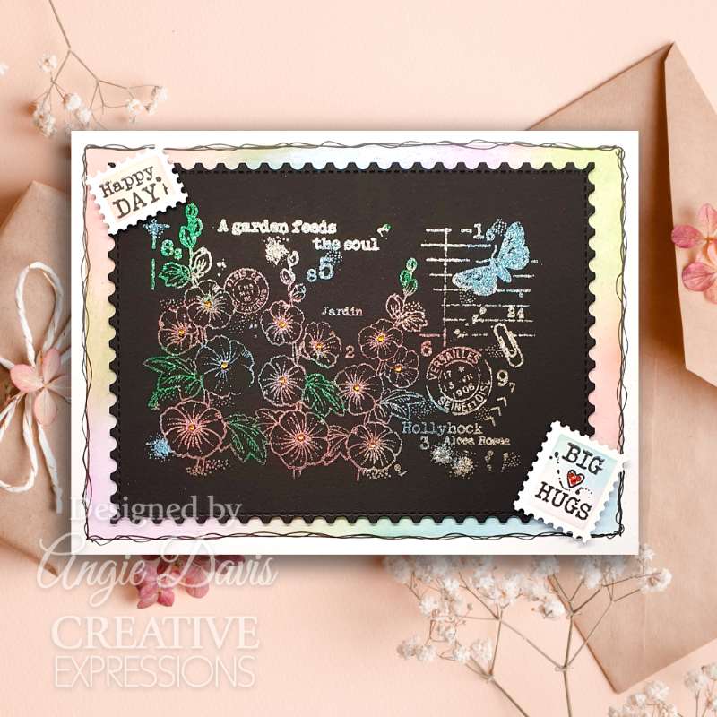 Hollyhocks 4 in x 6 in Stamp Set - Image 12