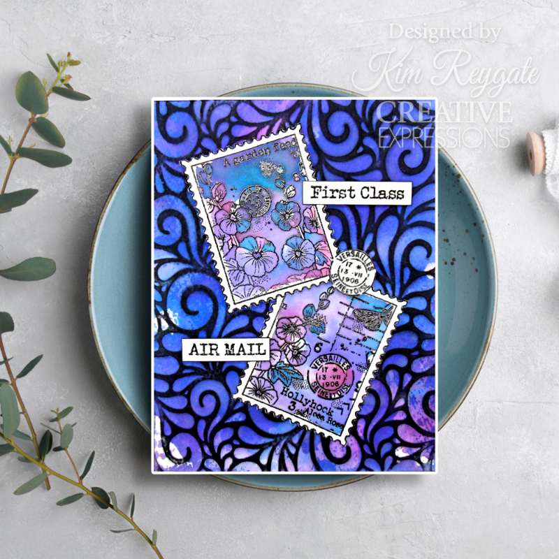 Hollyhocks 4 in x 6 in Stamp Set - Image 9