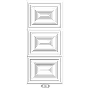 Starform Glitter Sticker Rectangles