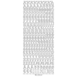 Starform Glitter Sticker Upper Case Alphabet