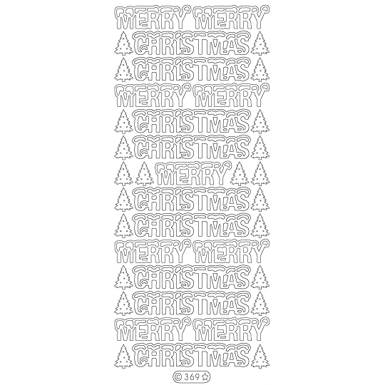 Starform Glitter Sticker Merry Christmas