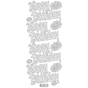 Starform Glitter Sticker Happy Birthday
