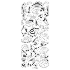 Starform Glitter Sticker Seashells