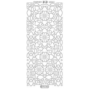 Starform Glitter Sticker Flowers