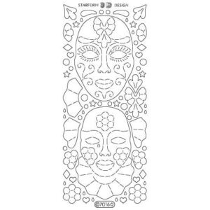 Starform Glitter Sticker Face Mask