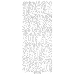Starform Glitter Sticker Birthday Numbers