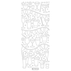 Starform Glitter Sticker Party Drinks