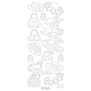 Starform Glitter Sticker Hats and Bags