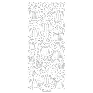 Starform Glitter Sticker Cupcakes