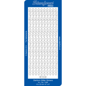 Starform Glitter Sticker Flower Border