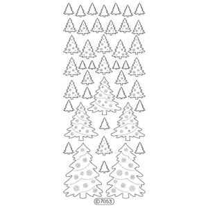 Starform Glitter Sticker Christmas Trees Various Sizes
