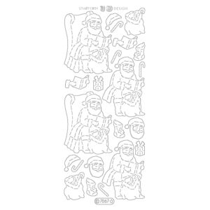 Starform Glitter Sticker Santa