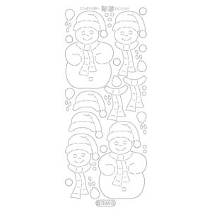 Starform Glitter Sticker Snowman