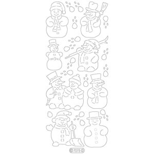 Starform Glitter Sticker Snowmen