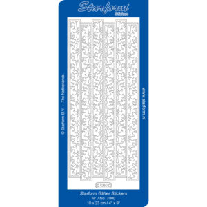 Starform Glitter Sticker Christmas Reindeer Border