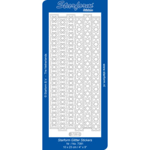 Starform Glitter Sticker Snowflake Border