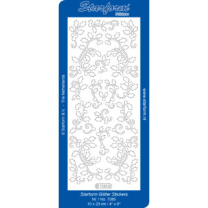 Starform Glitter Sticker Christmas Holly Corner