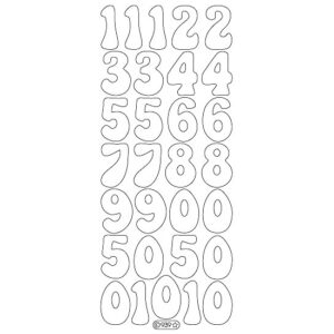 Starform Glitter Sticker Numbers