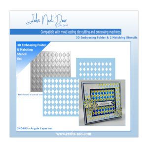 John Next Door 3D Embossing & Stencils - Argyle Layer