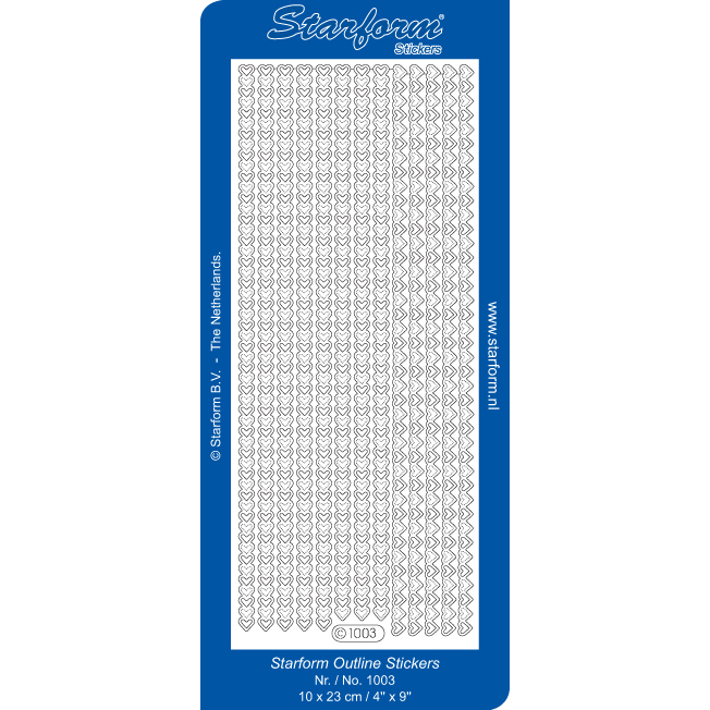 Starform Outline Sticker - Heart Borderslines