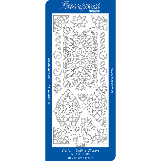 Starform Outline Sticker - Abstract Lotus