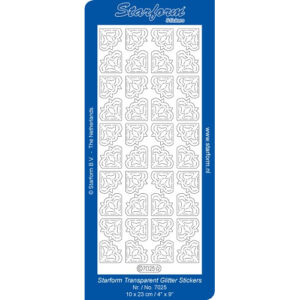 Starform Glitter Sticker Flower Corners