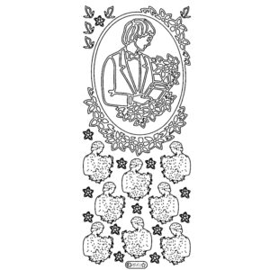 Starform Outline Sticker - Communion Boy 2