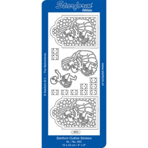 Starform Outline Sticker - Baby and Mary