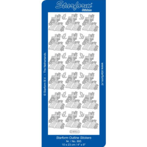 Starform Outline Sticker - Bible Cross