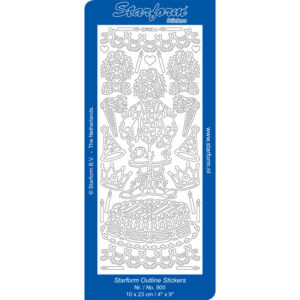 Starform Outline Sticker - Clown Cake