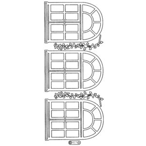 Starform Outline Sticker - Arched Window