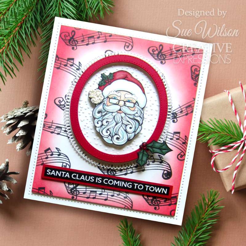 Sue Wilson Santa Clear Stamp Set