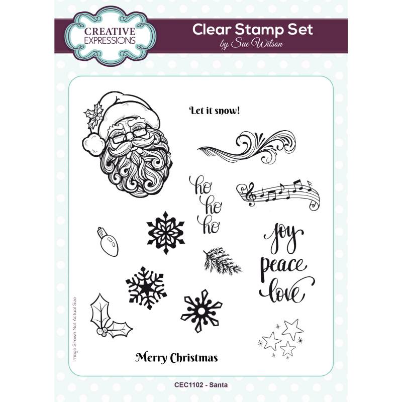 Sue Wilson Santa Clear Stamp Set