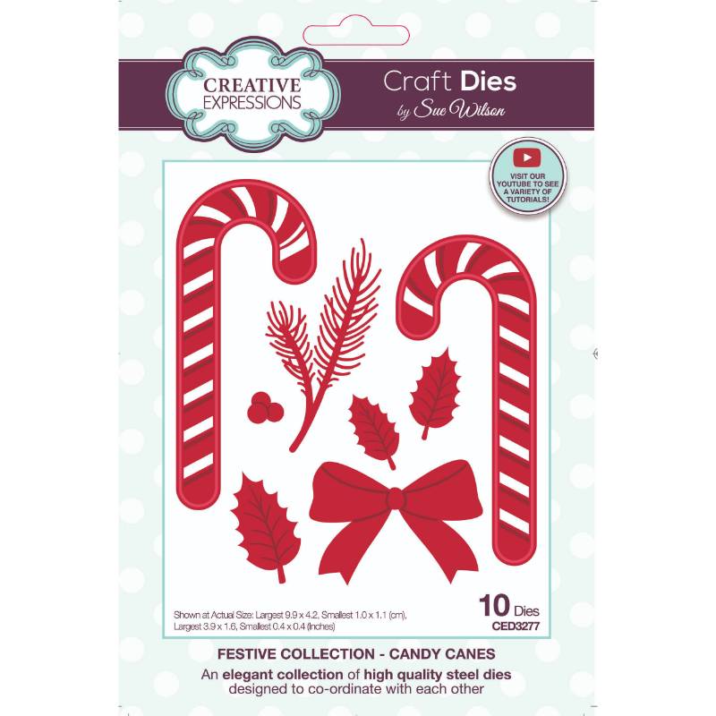 Sue Wilson Festive Candy Canes