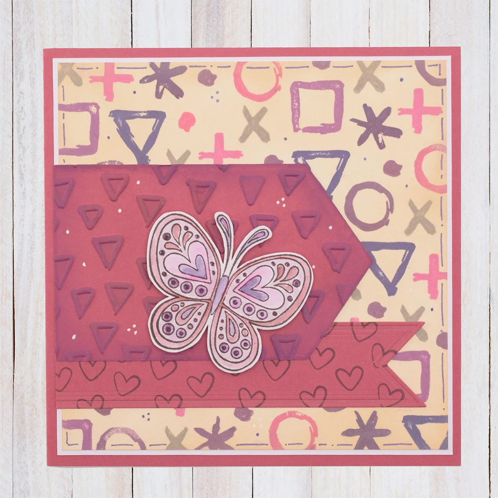 Nellie Snellen 3D Embossing Folder - Triangles