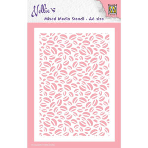 Nellie Snellen Mixed Media Stencil Coffee-Beans