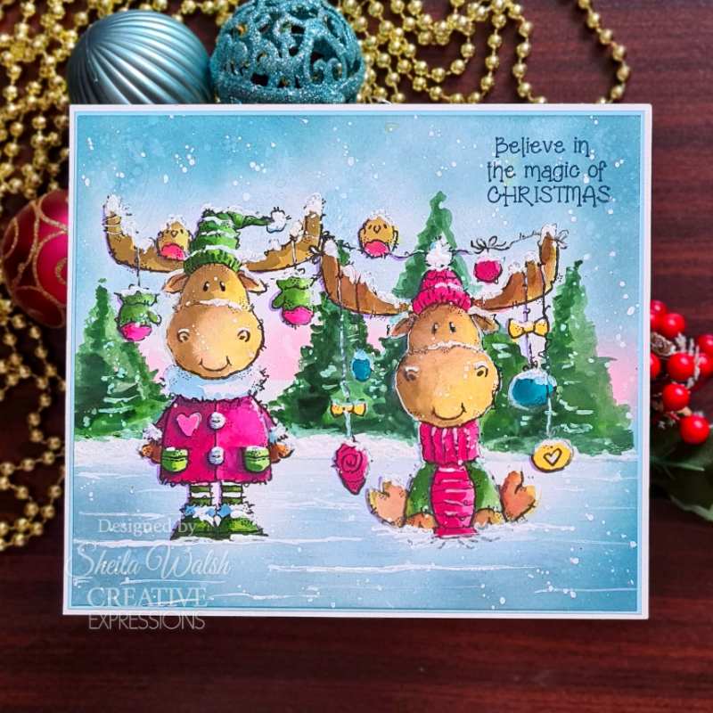 Woodware Francoise Read - Moose Christmas