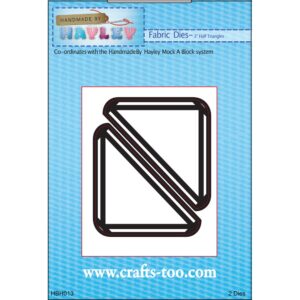 Handmade By Hayley Fabric Dies - 3" Half Triangles (2 Dies)