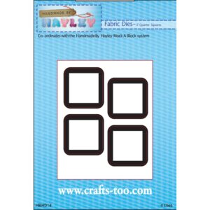 Handmade By Hayley Fabric Dies - 3" Quarter Squares (4 Dies)