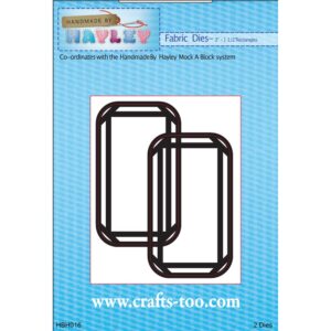 Handmade By Hayley Fabric Dies - 3" - 1 1/2" Rectangles (2 Dies)